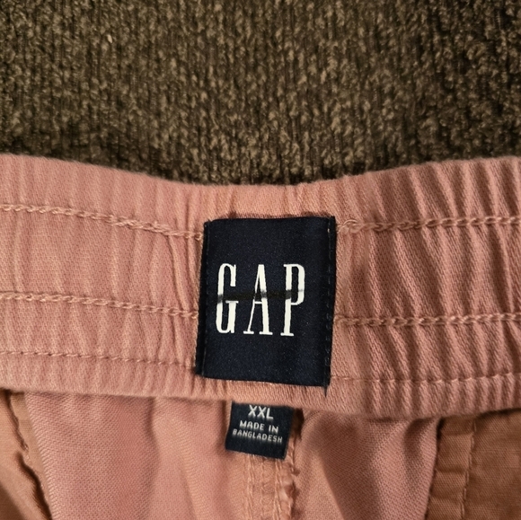 Gap Jogger Pants Women Blush XXL Elastic Waistband Pockets Tassles Athletic New - Picture 8 of 13
